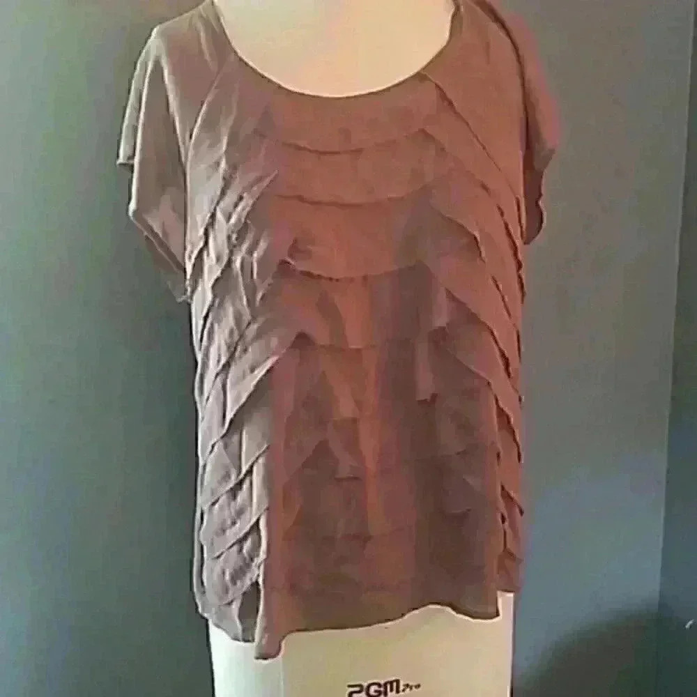 Drape front shirt